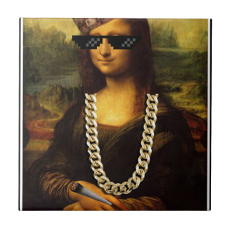 Azulejo De Cerâmica Mona Lisa Thug Life Art Life