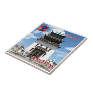 Azulejo De Cerâmica MONASTERIA DE GANDAN, Mongólia, Ásia