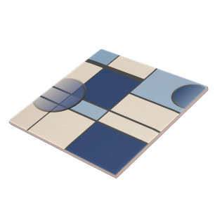 Azulejo De Cerâmica Mondrian e Pastell