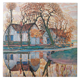 Azulejo De Cerâmica Mondrian - Fazenda perto de Duivendrecht,