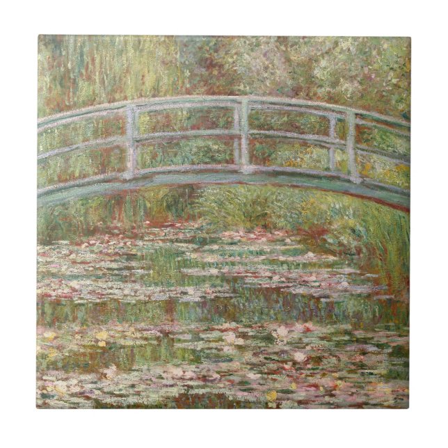 Azulejo De Cerâmica Monet: A ponte japonesa (Frente)