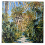 Azulejo De Cerâmica Monet - Argel, o Jardim de Essai<br><div class="desc">Argel,  o Jardim de Essai. Pintura de arte de Claude Monet.</div>