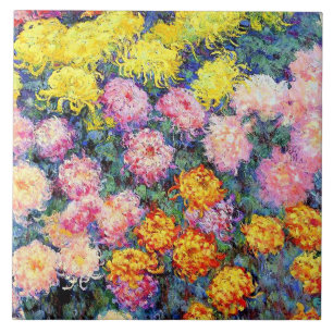 Azulejo De Cerâmica Monet - Cama de Chrysanthemum