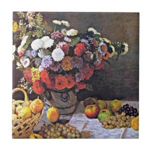 Azulejo De Cerâmica Monet - Flores e Frutas