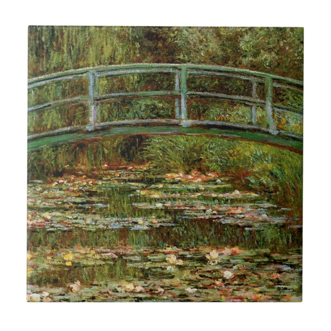 Azulejo De Cerâmica Monet French Bridge Giverney (Frente)