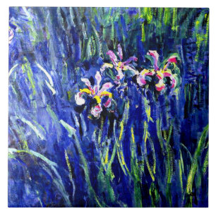 Azulejo De Cerâmica Monet - irlandeses, famosa pintura floral,