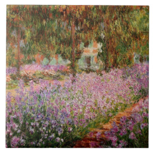 Azulejo De Cerâmica Monet - Irrises no Jardim de Monet