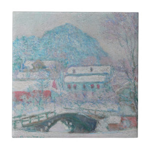 Azulejo De Cerâmica Monet - Noruega, Sandviken Village na neve