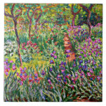 Azulejo De Cerâmica Monet - O Jardim Íris em Giverny<br><div class="desc">A famosa pintura de Claude Monet,  O Jardim Íris em Giverny,  travesseiro decorativo.</div>