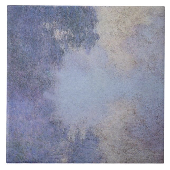 Azulejo De Cerâmica Monet - Ramo do Sena perto de Giverny (Frente)