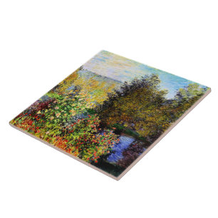 Azulejo De Cerâmica Monet - Um canto do jardim em Montgeron