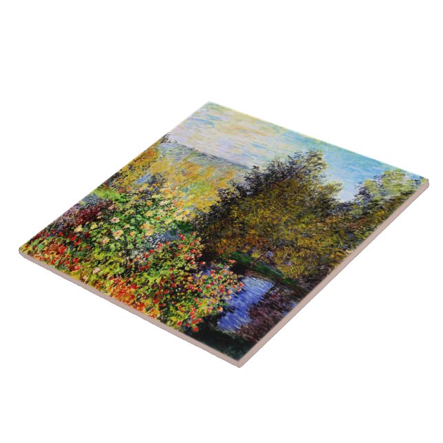 Azulejo De Cerâmica Monet - Um canto do jardim em Montgeron (Lateral)