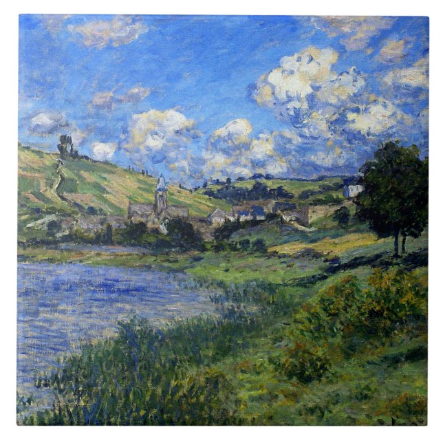 Azulejo De Cerâmica Monet - Vetheuil, Paysage (Frente)