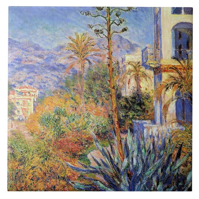 Azulejo De Cerâmica Monet - Vilas em Bordighera, (Frente)