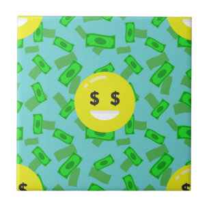 Azulejo De Cerâmica money eyed emoji