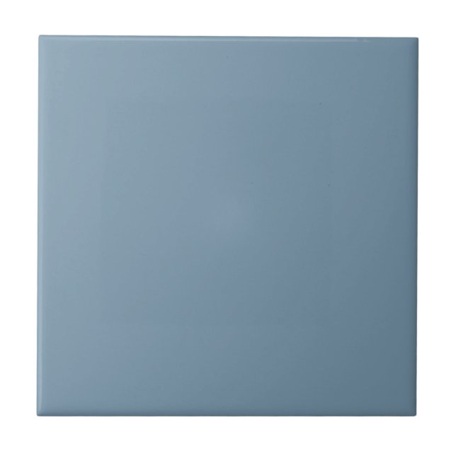 Azulejo De Cerâmica Monocromo Azul Moderno (Frente)