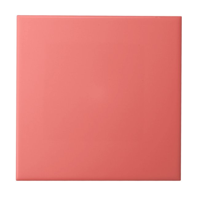 Azulejo De Cerâmica Monocromo Coral Moderno (Frente)