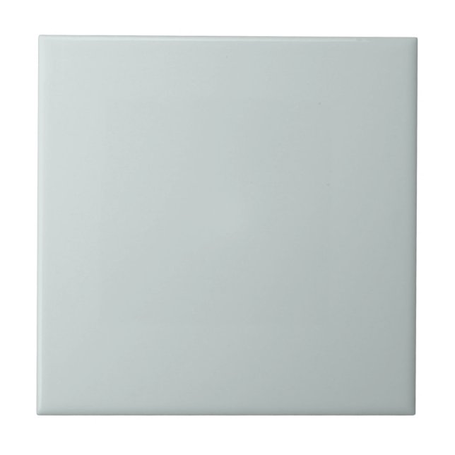 Azulejo De Cerâmica Monocromo de Cinza Azul Moderno (Frente)
