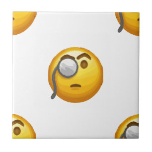 Azulejo De Cerâmica monóculo emoji