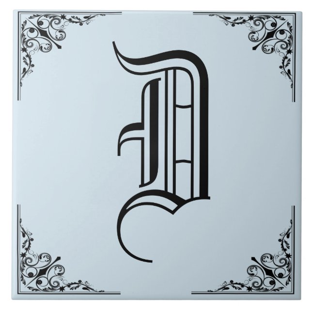 AZULEJO DE CERÂMICA  MONOGRAMA (Frente)