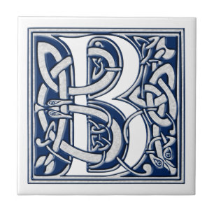 Azulejo De Cerâmica Monograma celta de B