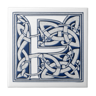 Azulejo De Cerâmica Monograma celta de F
