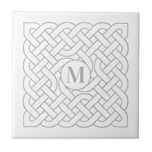 Azulejo De Cerâmica Monograma Celtic Knot Irish Scottish Welsh