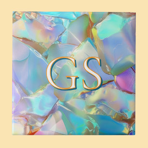 Azulejo De Cerâmica Monograma ou Nome Grande em Opal