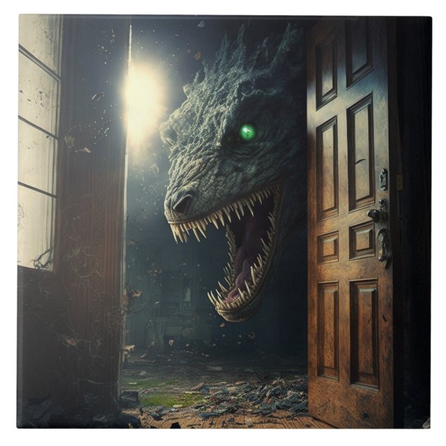 Azulejo De Cerâmica Monster lurk (Frente)