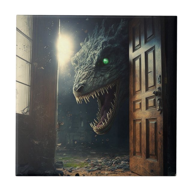 Azulejo De Cerâmica Monster lurk (Frente)