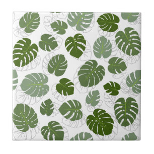 Azulejo De Cerâmica Monstera Folaves