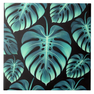 Azulejo De Cerâmica Monstera Misteriosa