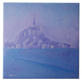 Azulejo De Cerâmica Mont Santo Michel Oil Painting - França-