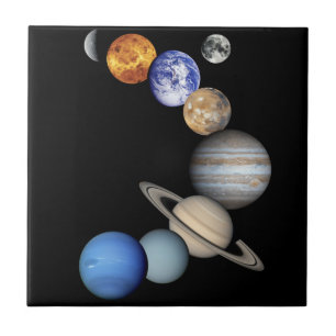 Azulejo De Cerâmica Montagem do Sistema Solar