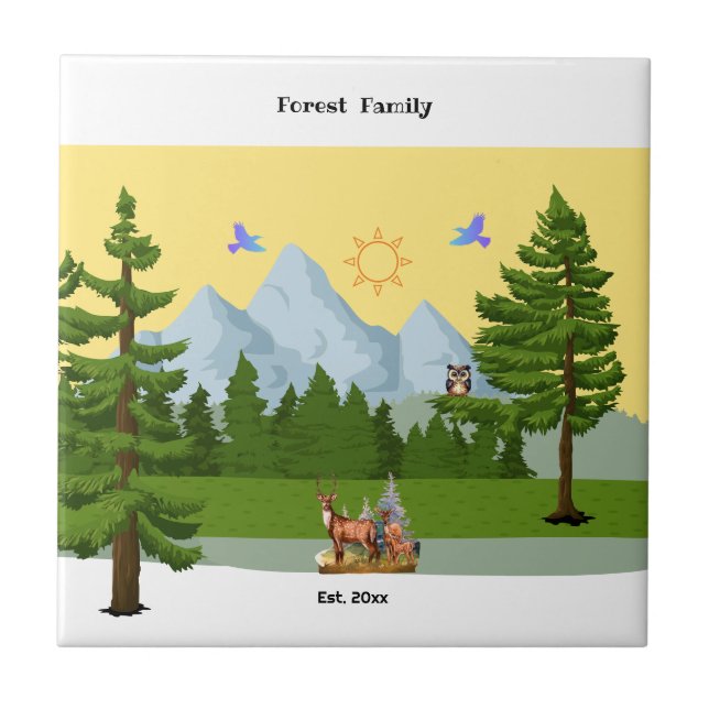 Azulejo De Cerâmica Montanha (Frente)