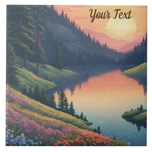 Azulejo De Cerâmica Montanha (Frente)