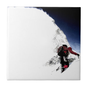 Azulejo De Cerâmica Montanha Clima Esportes Extremos