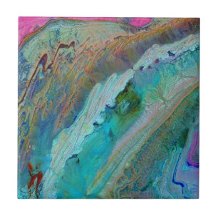 Azulejo De Cerâmica Montanhas Anti-Atlas de Marrocos - satélite Terra