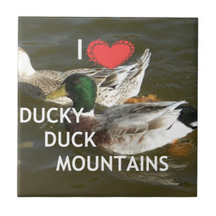 Azulejo De Cerâmica Montanhas de pato.