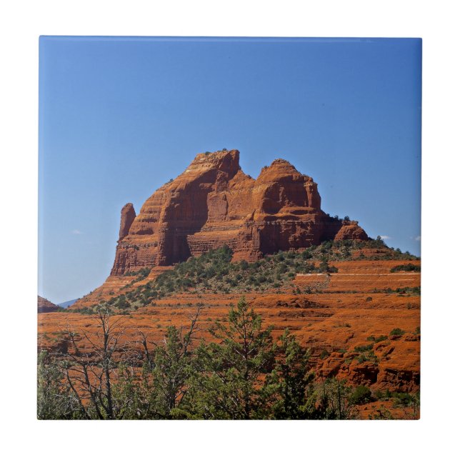 Azulejo De Cerâmica Montanhas de Sedona (Frente)
