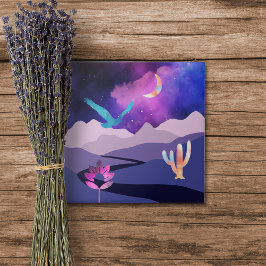 Azulejo De Cerâmica Montanhas do Deserto Roxo