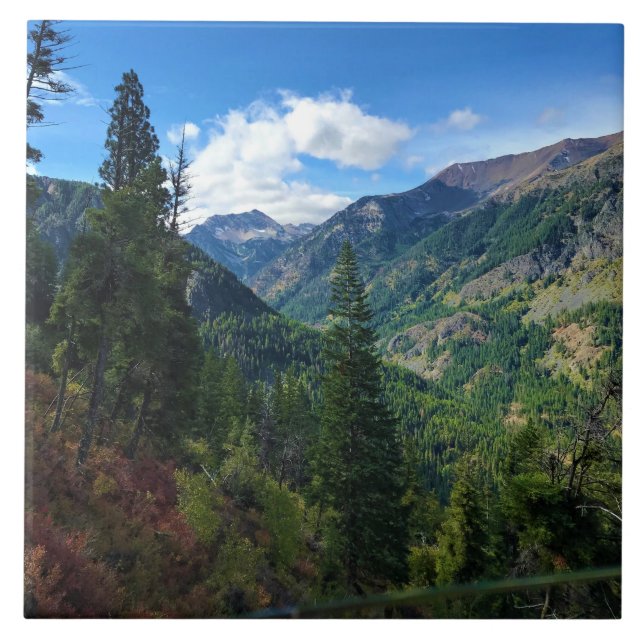 Azulejo De Cerâmica Montanhas Wallowa, OR (Frente)