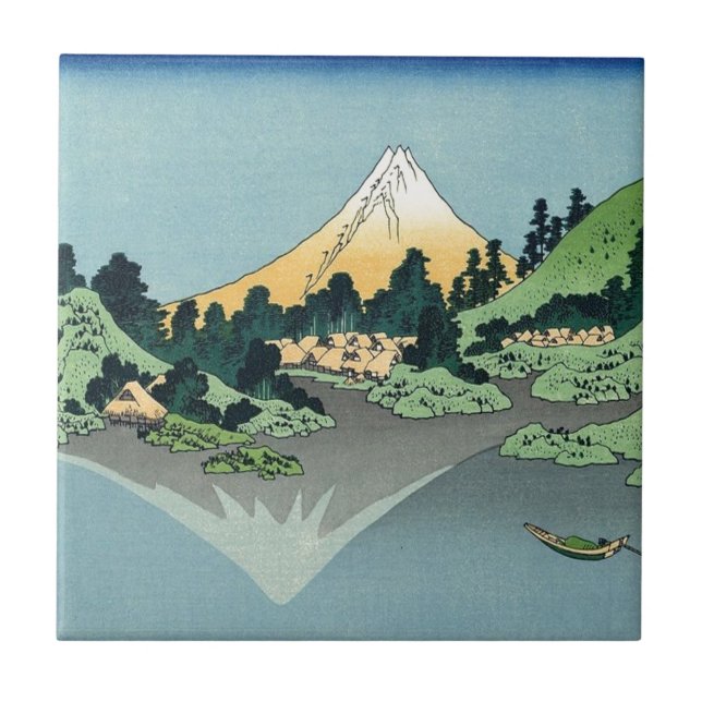 Azulejo De Cerâmica Monte Fuji (Frente)