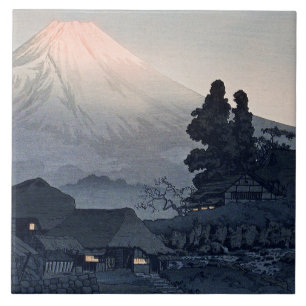 Azulejo De Cerâmica Monte Fuji de Mizukubo, famosa pintura.