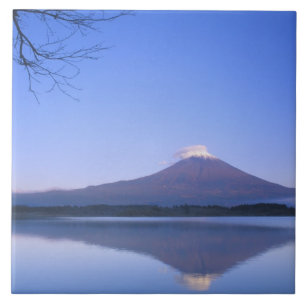 Azulejo De Cerâmica Monte Fuji do Lago Motosu, Yamanashi, Japão