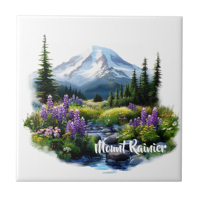 Azulejo De Cerâmica Monte Rainier (Frente)