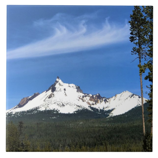 Azulejo De Cerâmica Monte Thielsen, Oregon (Frente)