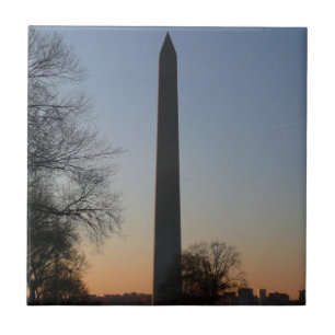 Azulejo De Cerâmica Monumento a Washington no Sunset