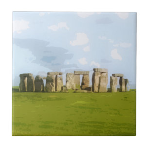 Azulejo De Cerâmica Monumento de pedra do círculo de Stonehenge