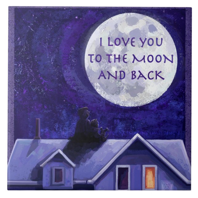 Azulejo De Cerâmica Moon Watch (Frente)